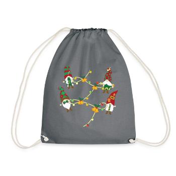 Noël Noël Gnomies - Sac de sport léger - gris - Devant