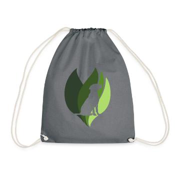 Dog training Dog sports - Drawstring Bag - grey - Front