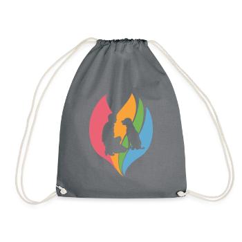 Dog Training Dog Training Dog Educator - Drawstring Bag - grey - Front
