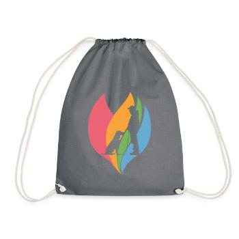 Dog School Dog Sport Agility - Drawstring Bag - grey - Front