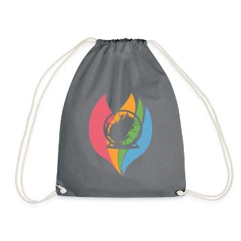 Guinea - Drawstring Bag - grey - Front