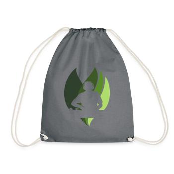 DJ Djing Trance - Drawstring Bag - grey - Front