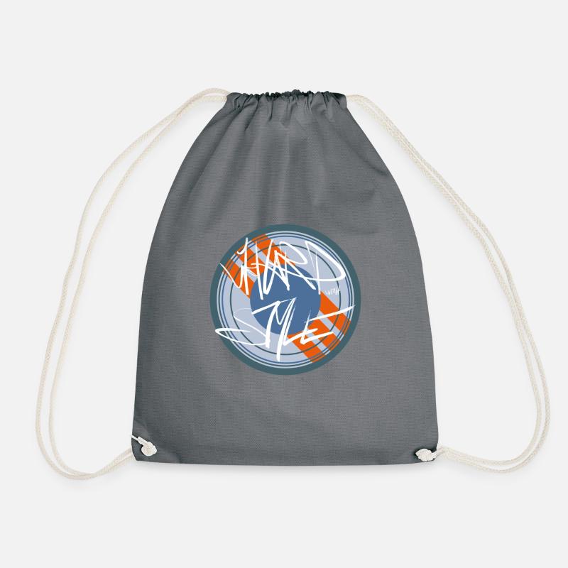HARD with STYLE - Drawstring Bag - grey
