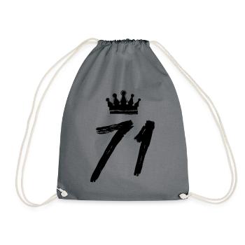71 Couronne numérique - Sac de sport léger - gris - Devant