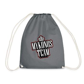 Mykonos Team - Drawstring Bag - grey - Front