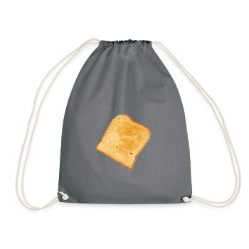 Toast - Drawstring Bag - grey - Front
