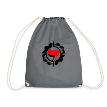 ANTIFA - Turnbeutel - Grau - Vorne