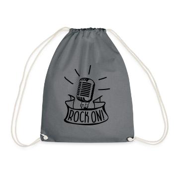 Rock On - Turnbeutel - Grau - Vorne