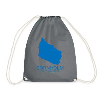 Bornholm cadeau Danemark disant Nord - Sac de sport léger - gris - Devant