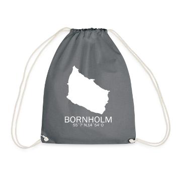Bornholm cadeau Danemark disant Nord - Sac de sport léger - gris - Devant