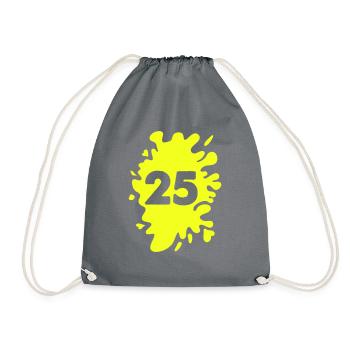 Klecks 25 - Turnbeutel - Grau - Vorne