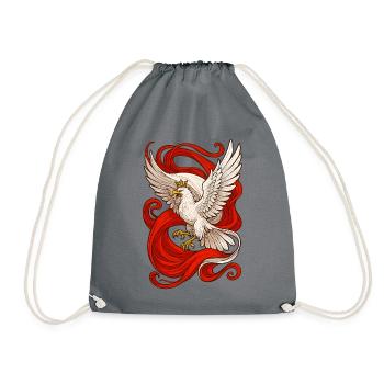 Drapeau épique de l’aigle polonais, cadeau - Sac de sport léger - gris - Devant