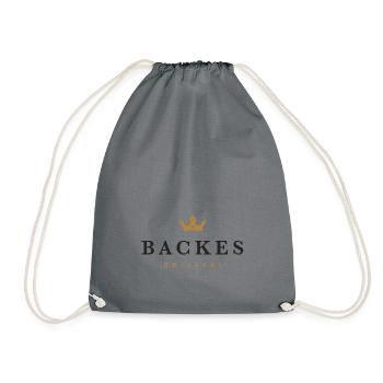 Backes Original Familienlogo - Turnbeutel - Grau - Vorne