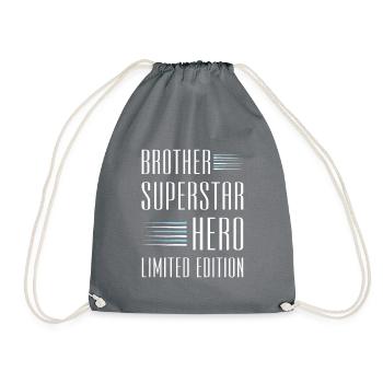 Brother Limited Edition Saying - Drawstring Bag - grey - Front
