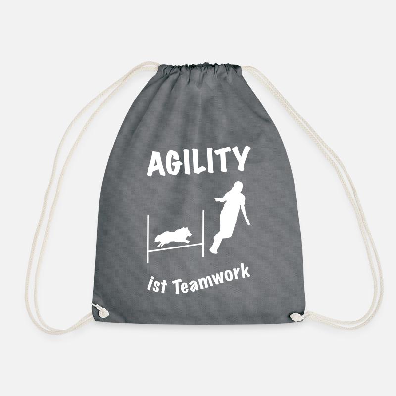 Agility Hürde Sheltie - Turnbeutel - Grau