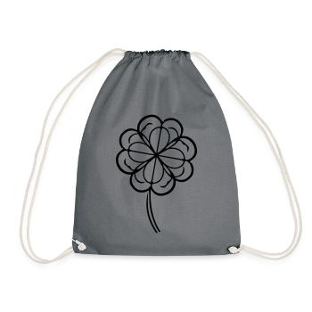Symbole du trèfle - Sac de sport léger - gris - Devant
