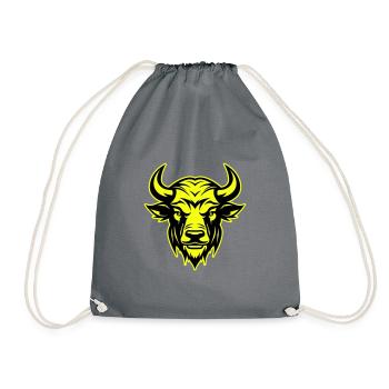 Portrait de tête de taureau symbole animal taureau - Sac de sport léger - gris - Devant