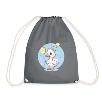 Oie Anniversaire Bébé - Sac de sport léger - gris - Devant
