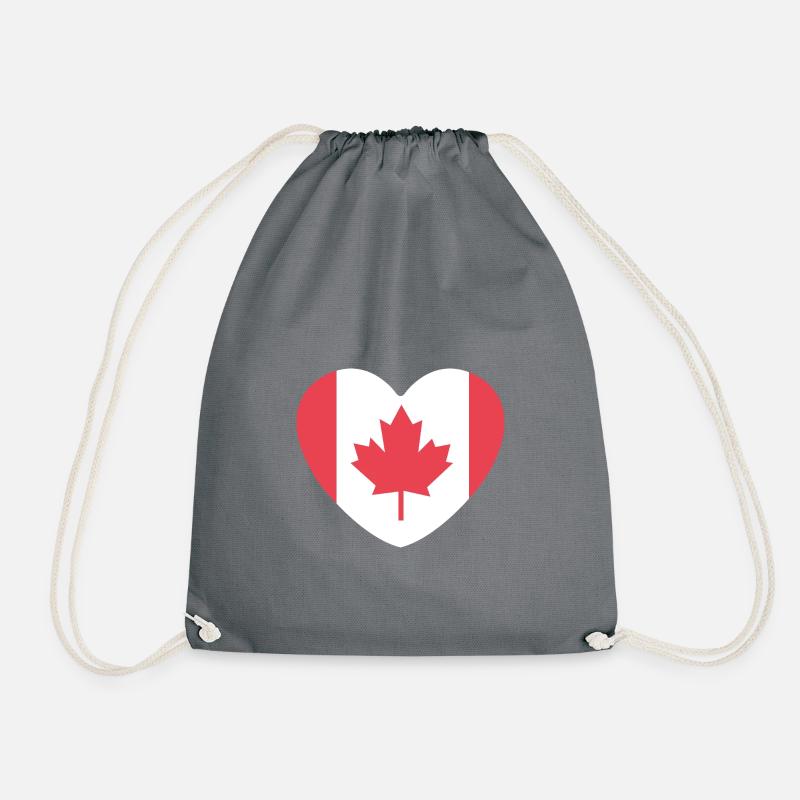 Canada Heart - Turnbeutel - Grau