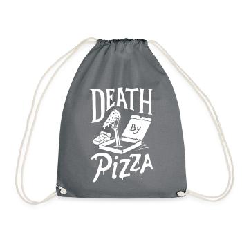 Pizza - Turnbeutel - Grau - Vorne