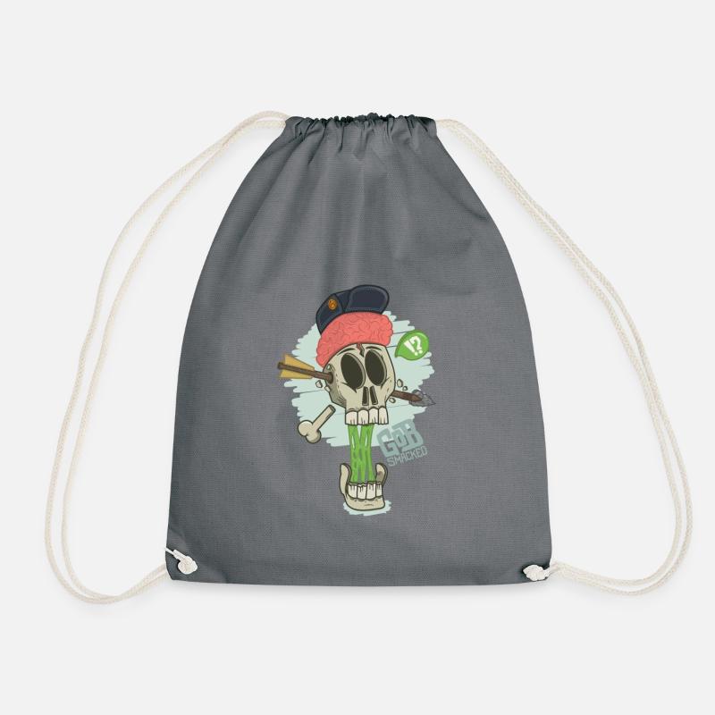 Gob Smacked - Drawstring Bag - grey