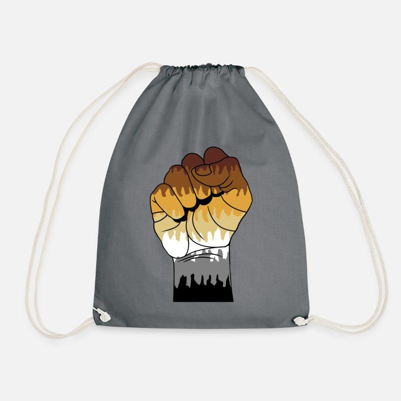 Bear Fist - Drawstring Bag - grey
