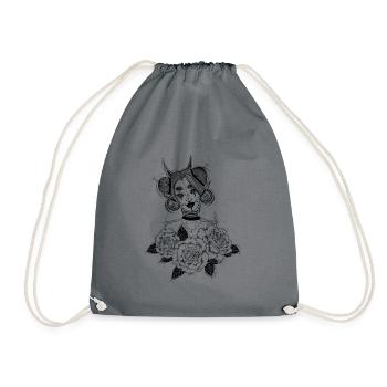 Miss Otherworldly - Drawstring Bag - grey - Front