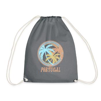 Portugal - Drawstring Bag - grey - Front