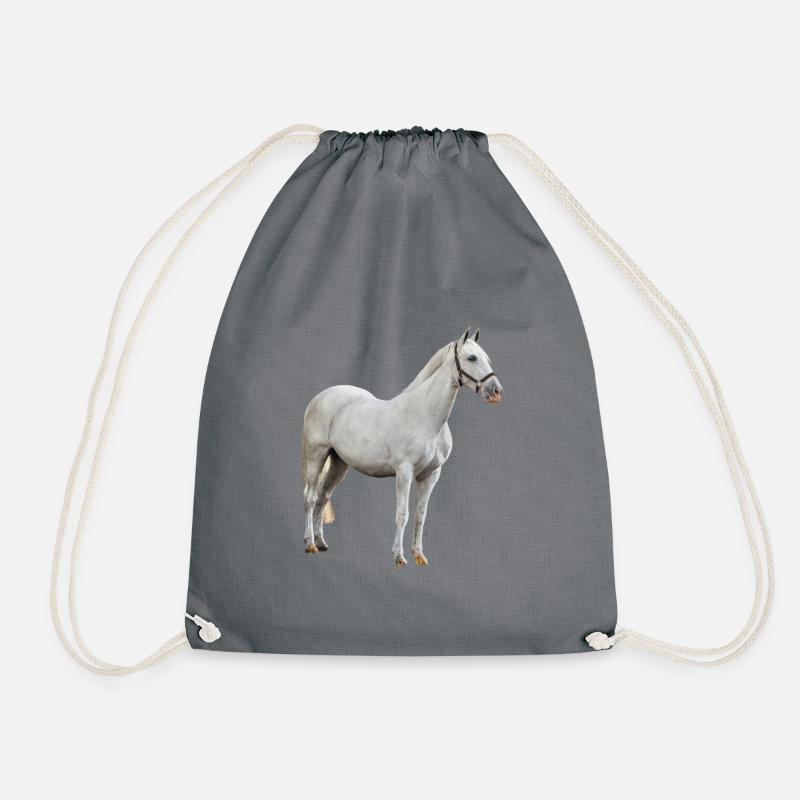 Horse - Mold - Drawstring Bag - grey