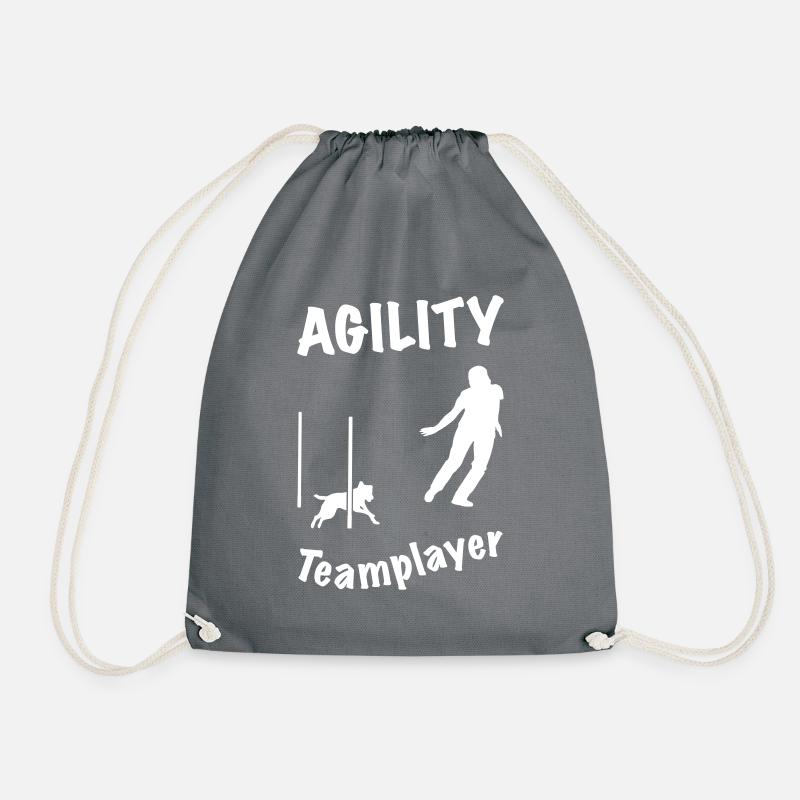 Agility Slalom Terrier - Turnbeutel - Grau