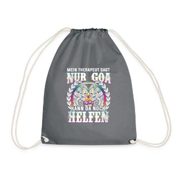 Goa - Nur Goa kann helfen - Turnbeutel - Grau - Vorne
