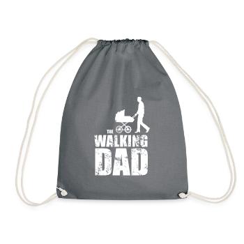 Le papa qui marche - Sac de sport léger - gris - Devant
