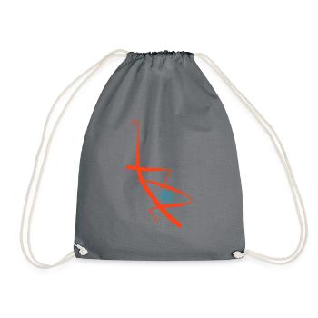Basel City Souvenir - Drawstring Bag - grey - Front