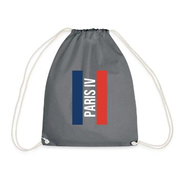 Paris 4 Paris IV Souvenir Paris - Drawstring Bag - grey - Front