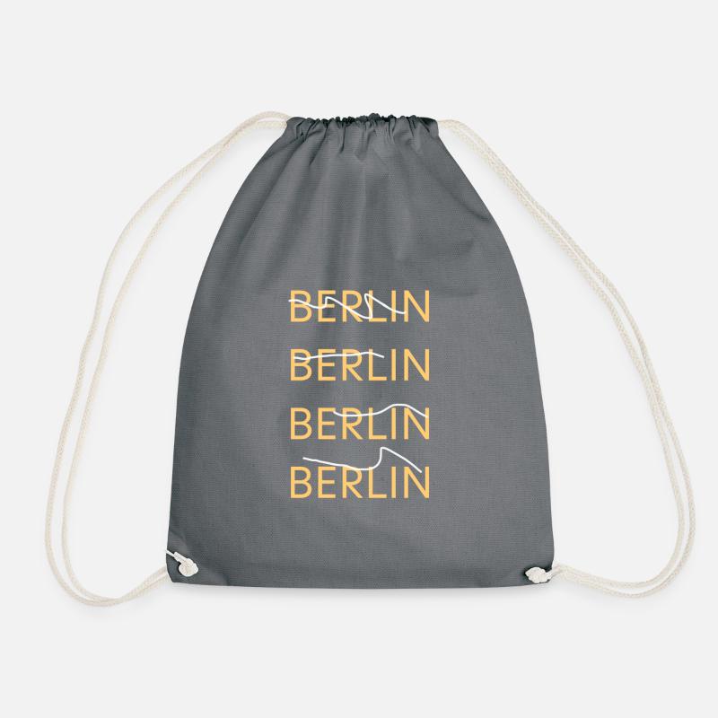 Berlin Berlin Berlin Berlin Souvenir - Drawstring Bag - grey
