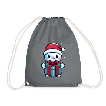 Charmant bonhomme de neige - Sac de sport léger - gris - Devant