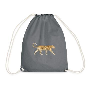 Leopard Cats Africa Animals - Drawstring Bag - grey - Front