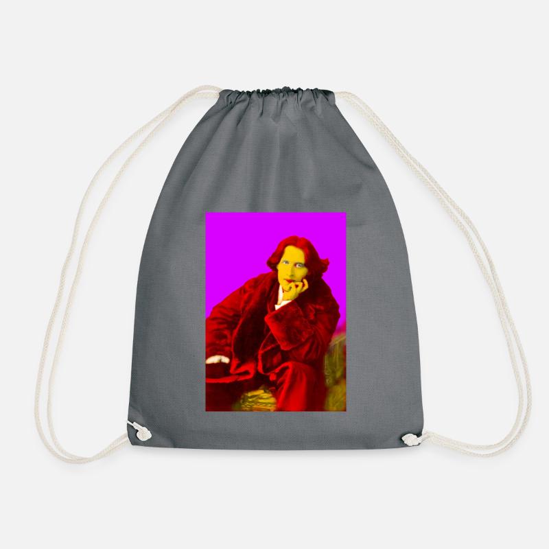 Wilde Pop Art - Drawstring Bag - grey