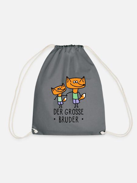 Der große Bruder - Turnbeutel - Grau