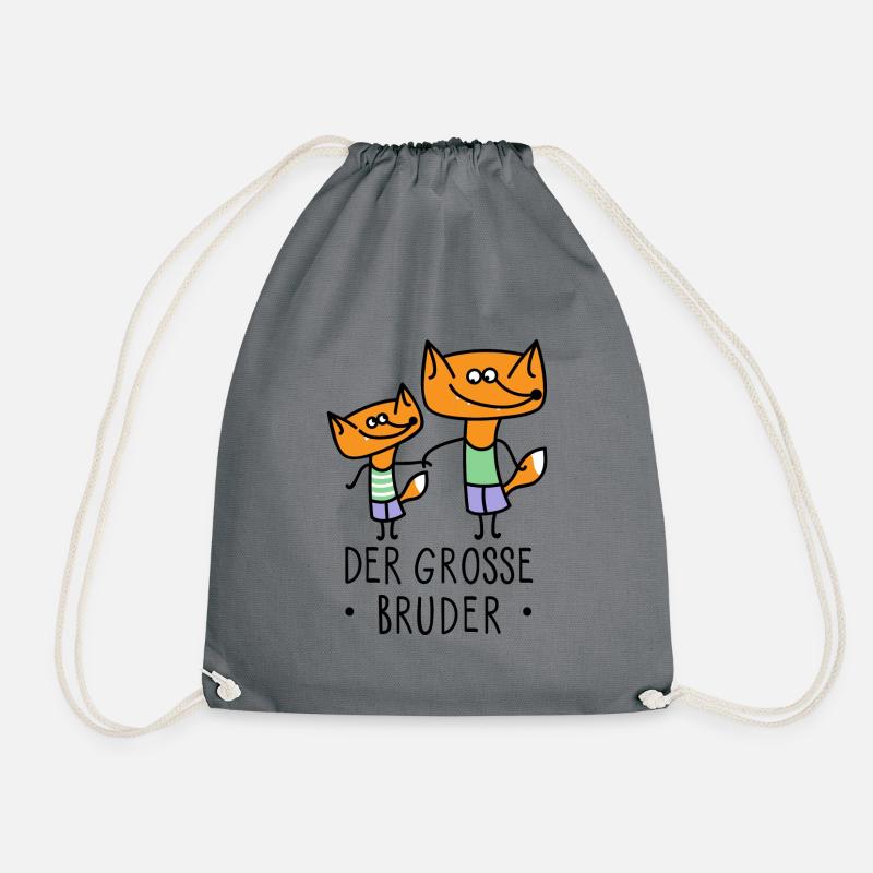 Der große Bruder - Turnbeutel - Grau