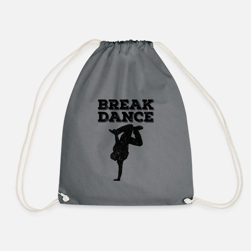 Breakdance breaker hip hop bboy - Turnbeutel - Grau