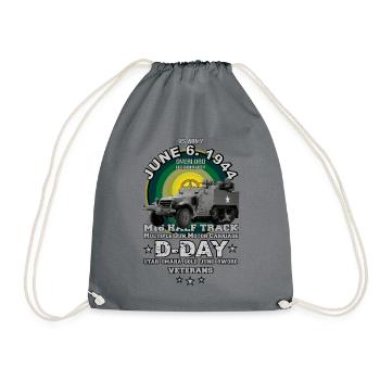 D-DAY M16 Half TRACK US ARMY Veterans day - Sac de sport léger - gris - Devant