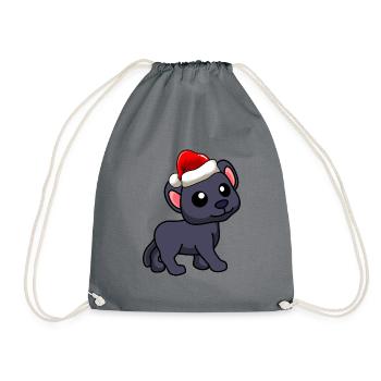 Panther Comic Christmas - Sac de sport léger - gris - Devant