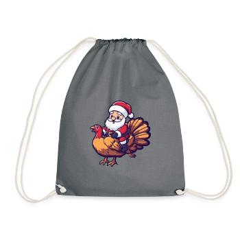 Truthan Santa Claus - Drawstring Bag - grey - Front