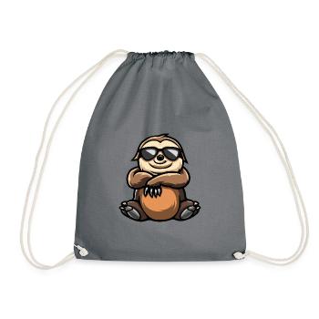Animal paresseux - Sac de sport léger - gris - Devant