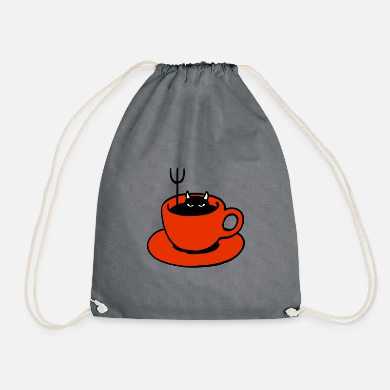 Café diable rouge - Sac de sport léger - gris
