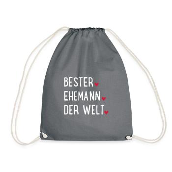 Ehemann - Turnbeutel - Grau - Vorne