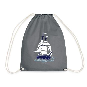 voilier 2 - Sac de sport léger - gris - Devant