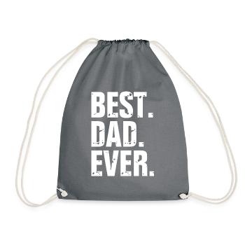 Papa Best Father's Day - Drawstring Bag - grey - Front