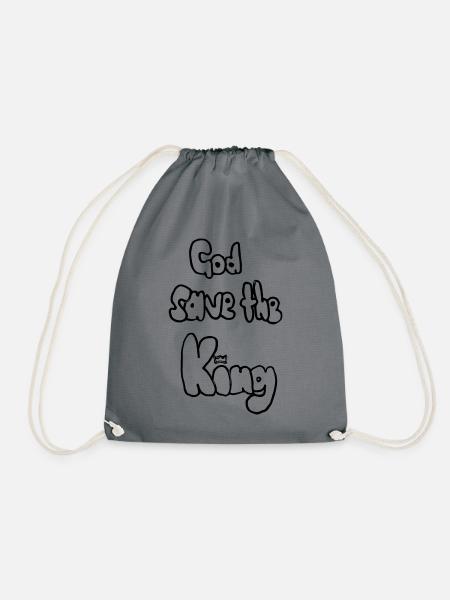 God save the King - Turnbeutel - Grau